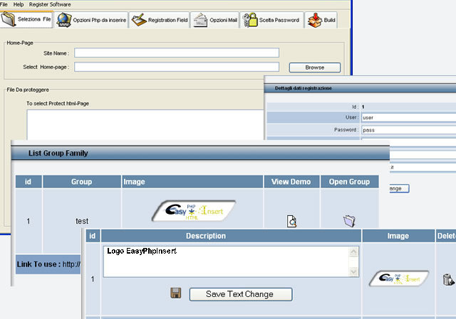 EasyPhpInsert - Php Html Protect page Screenshot